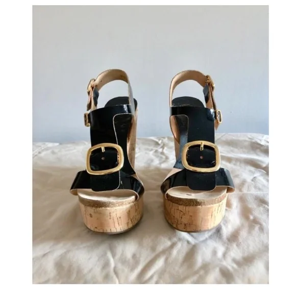 Black Pedro Garcia Wedges size 36.5/6.5 - Picture 3 of 10